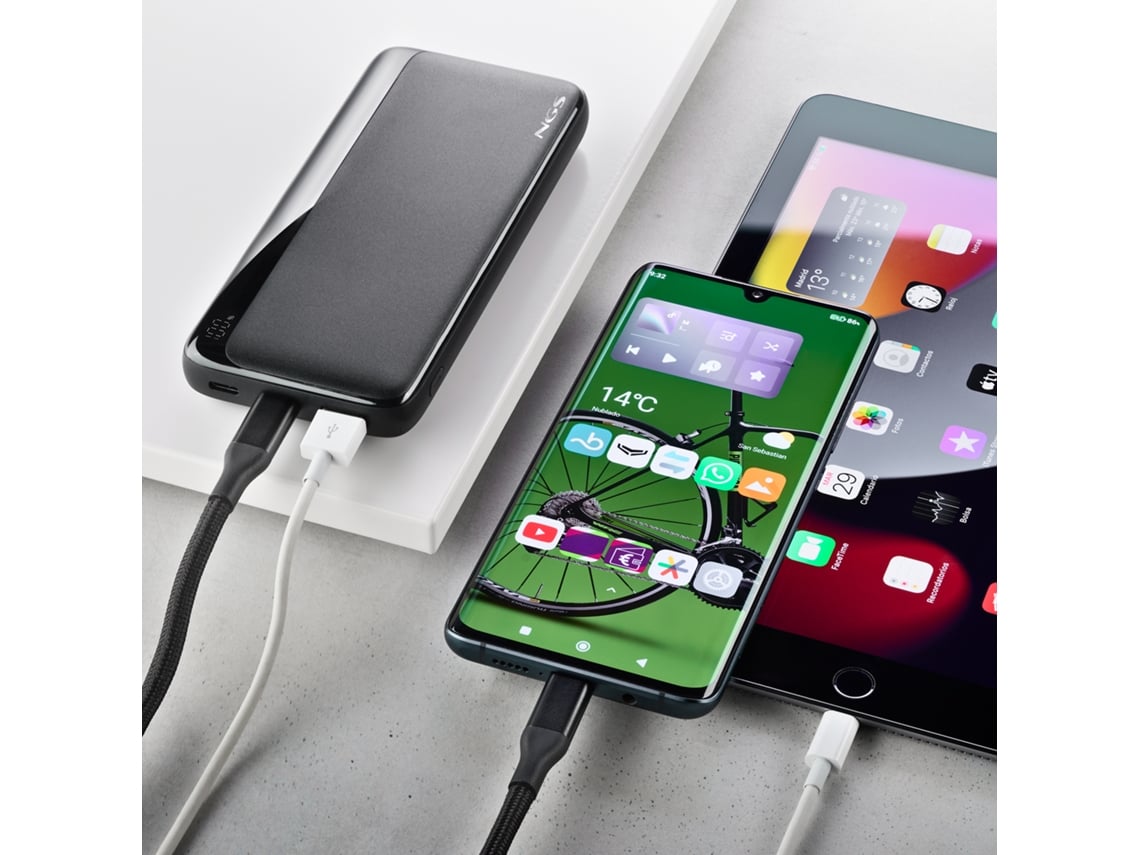 Powerbank 10000mAh NGS QUIZ 10/ 22.5W/ Preta - Imagem 3