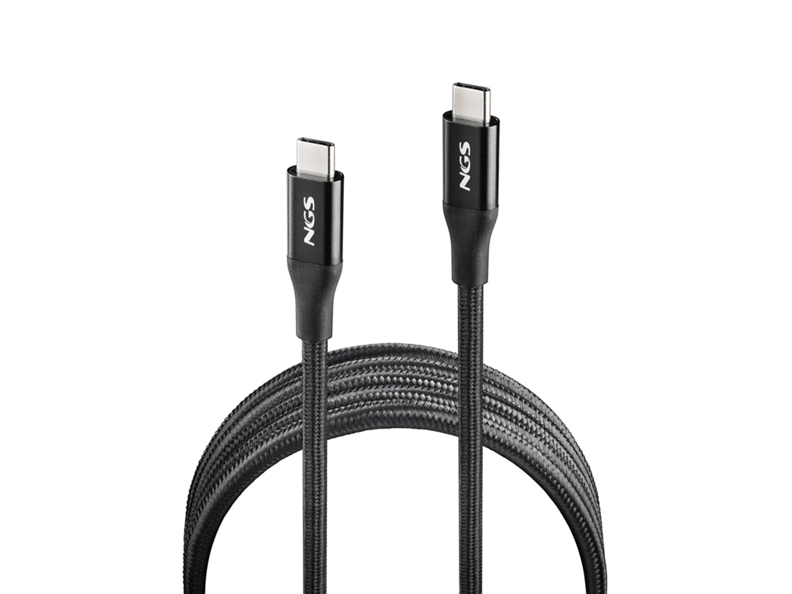 Cabo USB 4.0 Tipo-C NGS KNOT/ USB Tipo-C Macho - USB Tipo-C Macho/ Até 240W/ 40Gbps/ 2m/ Preto - Imagem 3