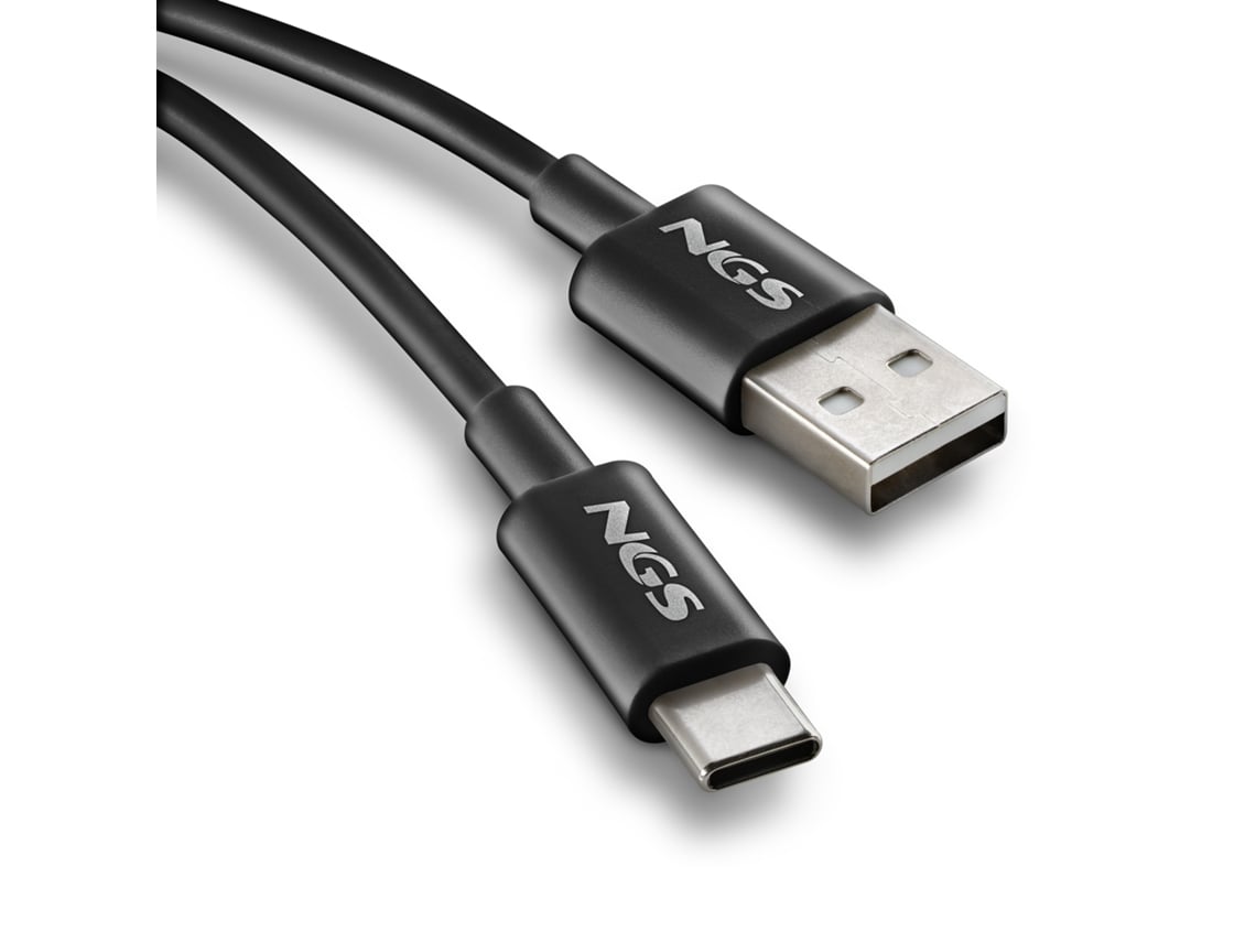 Cabo USB 2.0 NGS ZYRO-AC/ USB Macho - USB Tipo-C Macho/ Até 15W/ 480Mbps/ 1m/ Preto - Imagem 4