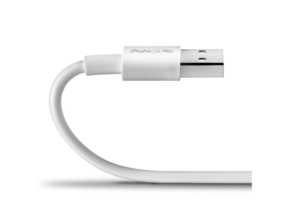 Cabo USB 2.0 NGS ZYRO-AC/ USB Macho - USB Tipo-C Macho/ Até 15W/ 480Mbps/ 1m/ Branco - Imagem 7
