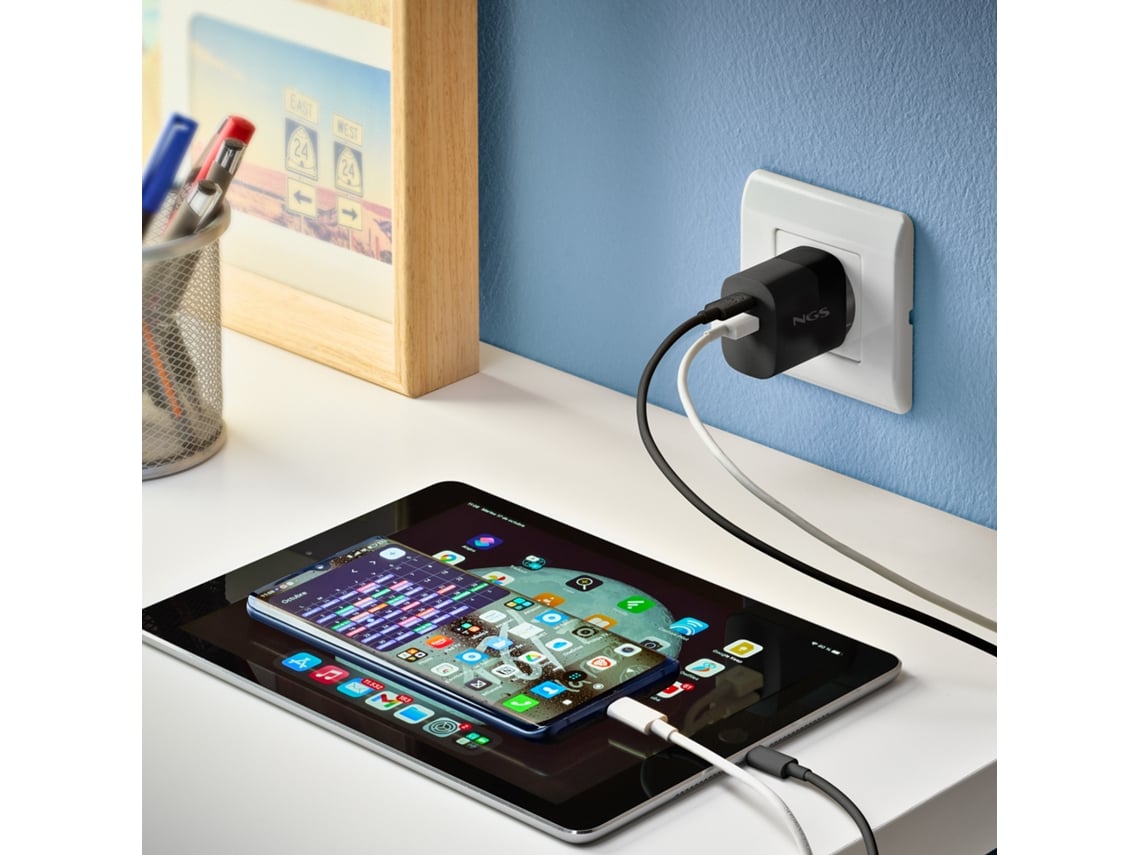 Cabo USB 2.0 NGS ZYRO-AC/ USB Macho - USB Tipo-C Macho/ Até 15W/ 480Mbps/ 1m/ Branco - Imagem 8