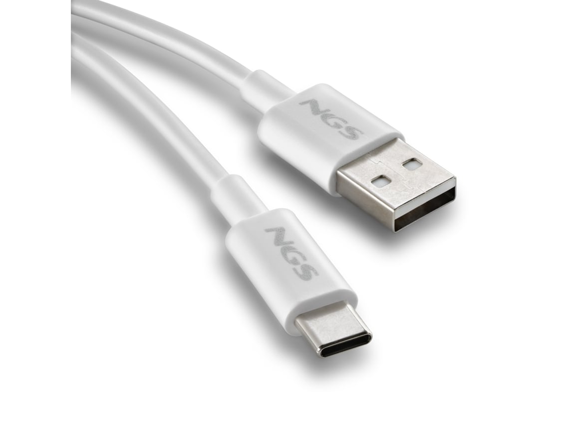Cabo USB 2.0 NGS ZYRO-AC/ USB Macho - USB Tipo-C Macho/ Até 15W/ 480Mbps/ 1m/ Branco - Imagem 5