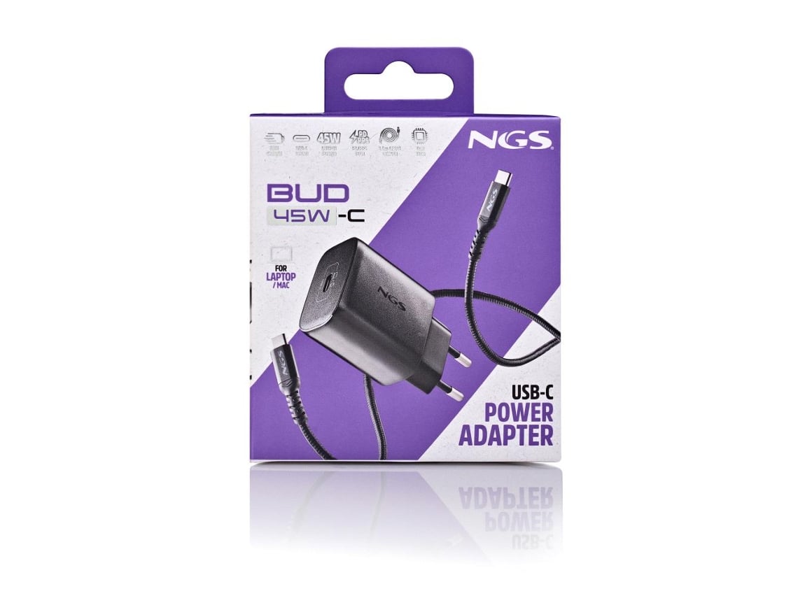 Carregador de Parede GaN NGS Bud 45W/ 1xUSB Tipo-C/ 45W - Imagem 8
