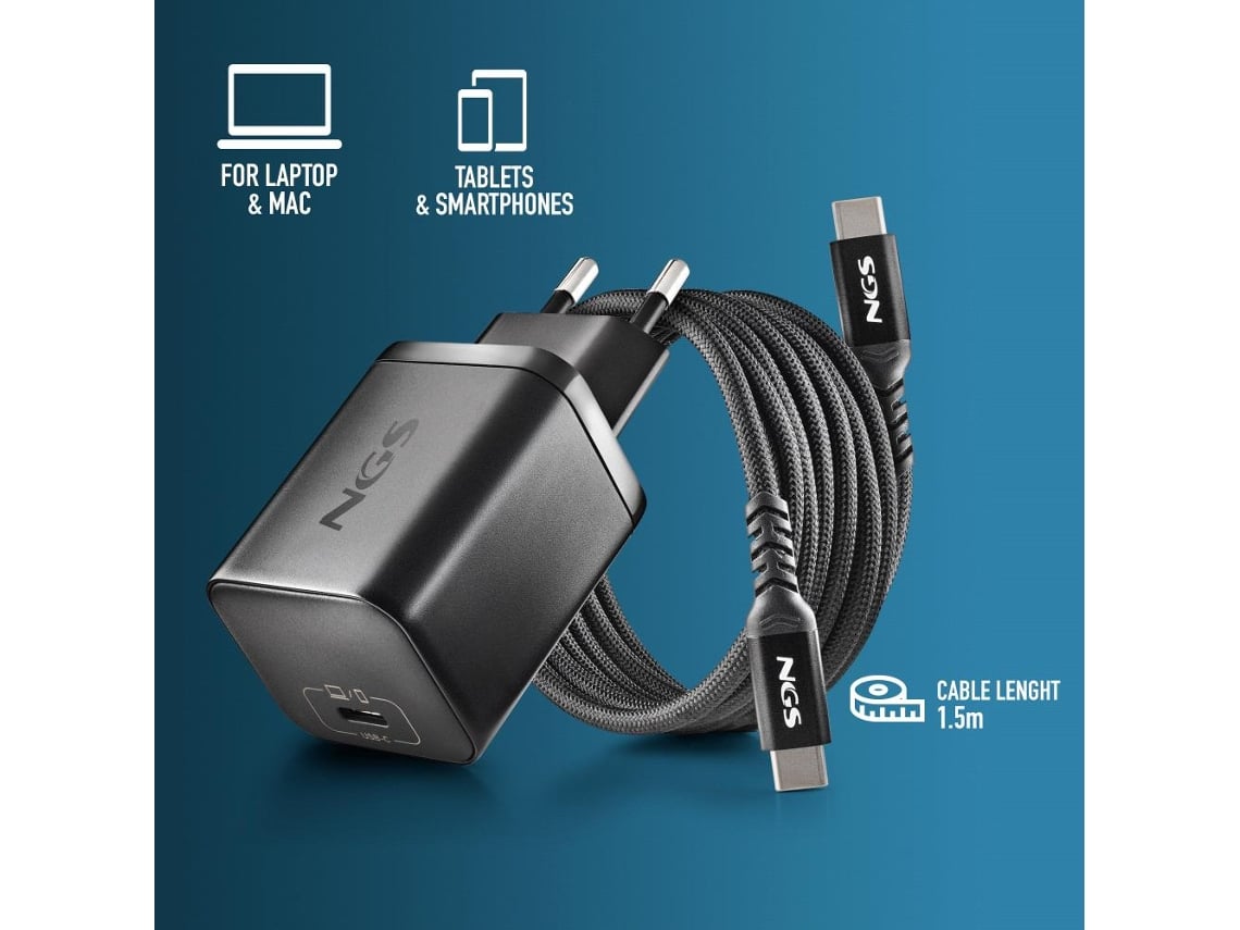 Carregador de Parede GaN NGS Bud 65W/ 1xUSB Tipo-C/ 65W - Imagem 7
