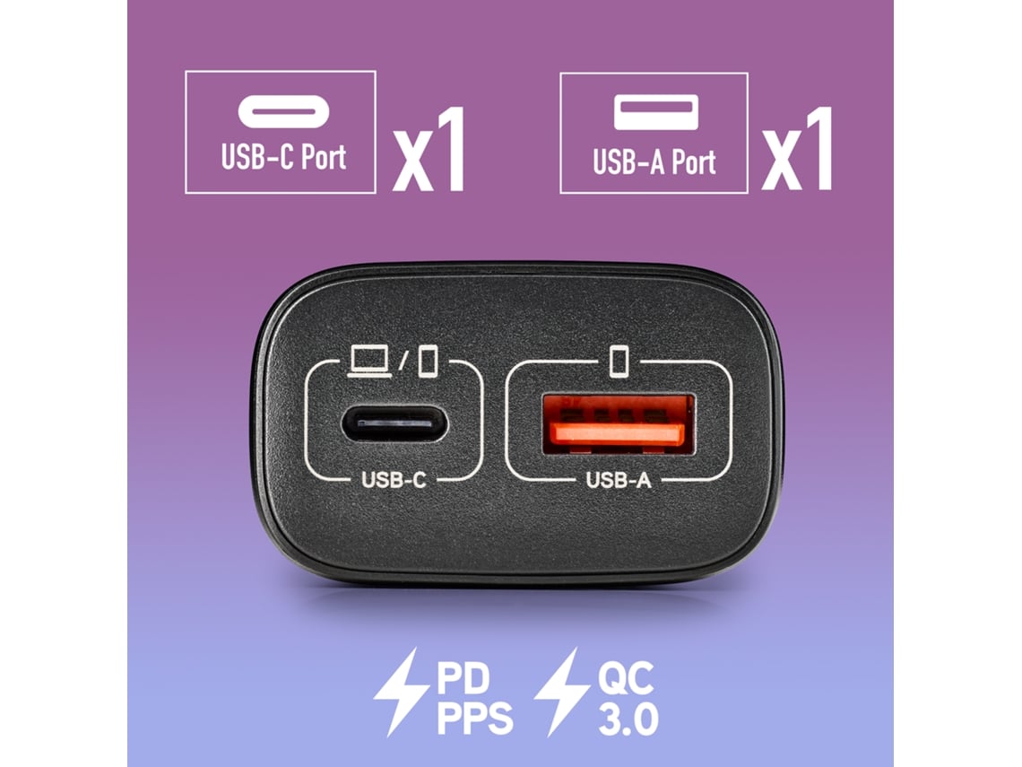 Carregador de Parede GaN NGS Era 45W/ 1xUSB Tipo-C/ 1xUSB/ 45W - Imagem 4