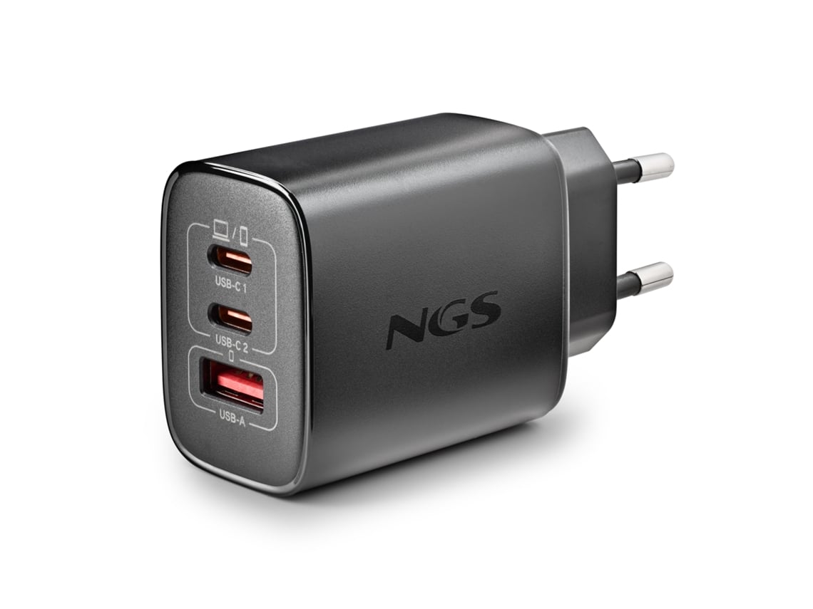 Carregador de Parede GaN NGS Era 65W/ 2xUSB Tipo-C/ 1xUSB/ 65W - Imagem 3