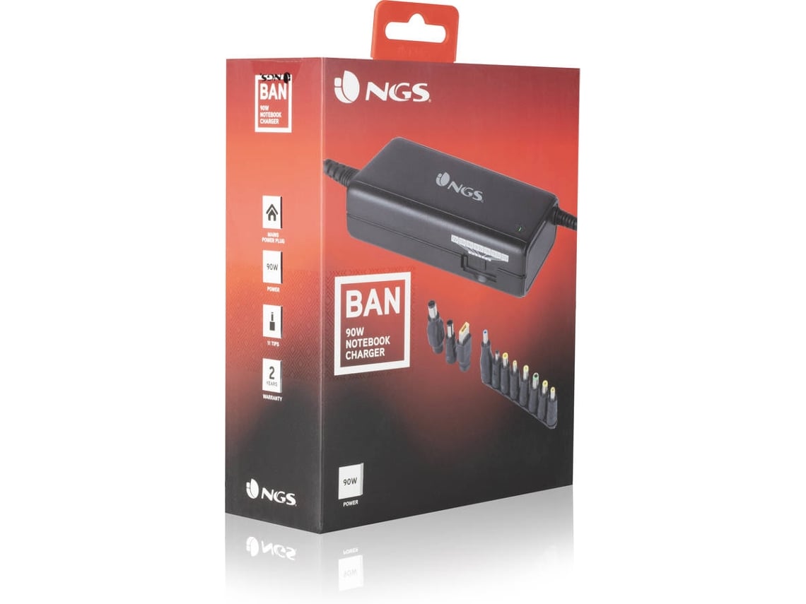 Carregador de Portátil NGS BAN/ 90W/ Manual/ 11 Conectores/ Voltagem 12-20V - Imagem 6