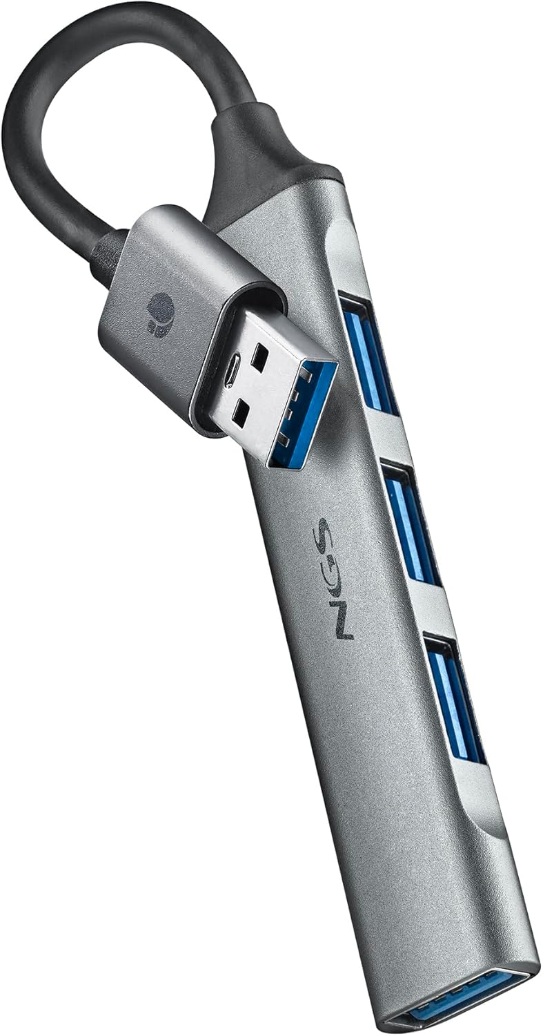 Hub USB NGS IHUB4 Micro/ 4xUSB/ Cinzento - Imagem 5