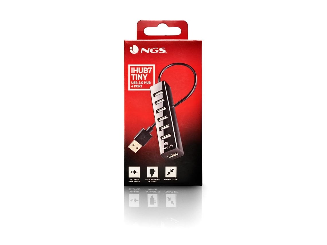 Hub USB 2.0 com Alimentação Externa NGS IHUB7 Tiny/ 7xUSB - Imagem 10