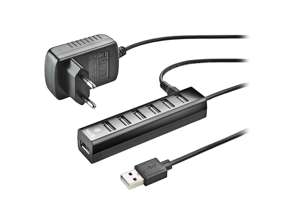 Hub USB 2.0 com Alimentação Externa NGS IHUB7 Tiny/ 7xUSB