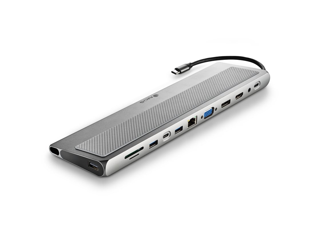 Docking USB Tipo-C NGS WonderDock 12 Pro/ 3xUSB/ 2xHDMI 4K/ 1xVGA/ 1xRJ45/ 1xLeitor de Cartões/ 1xJack 3.5/ 1xUSB Tipo-C PD/ Cinzento - Imagem 3