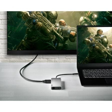 Docking USB Tipo-C NGS WonderDock8/ 3xUSB/ 1xUSB Tipo-C DP/ 1xHDMI 4K/ 1xRJ45/ 1xLeitor de Cartões SD - Imagem 5