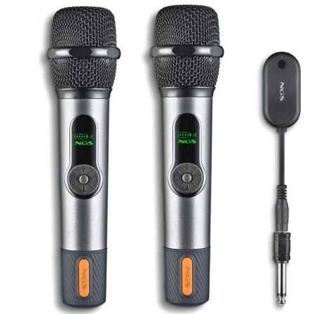 Pack de 2 Microfones Sem Fios NGS Singer Star Duo