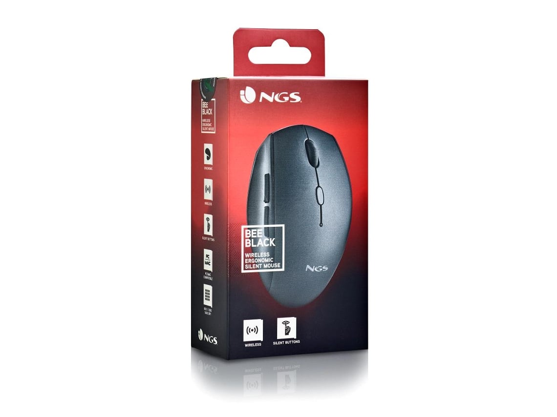 Rato Sem Fios NGS Bee Preto/ Até 1600 DPI - Imagem 9