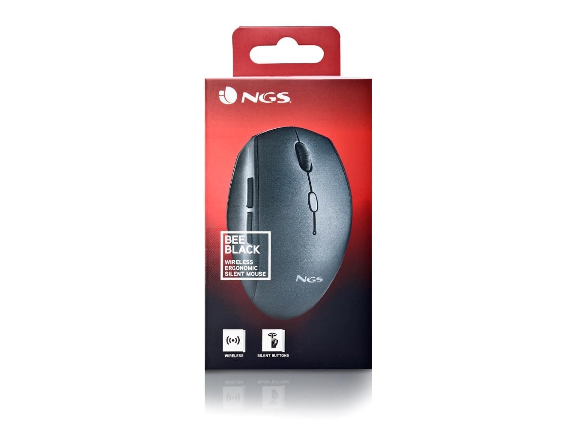 Rato Sem Fios NGS Bee Preto/ Até 1600 DPI - Imagem 8