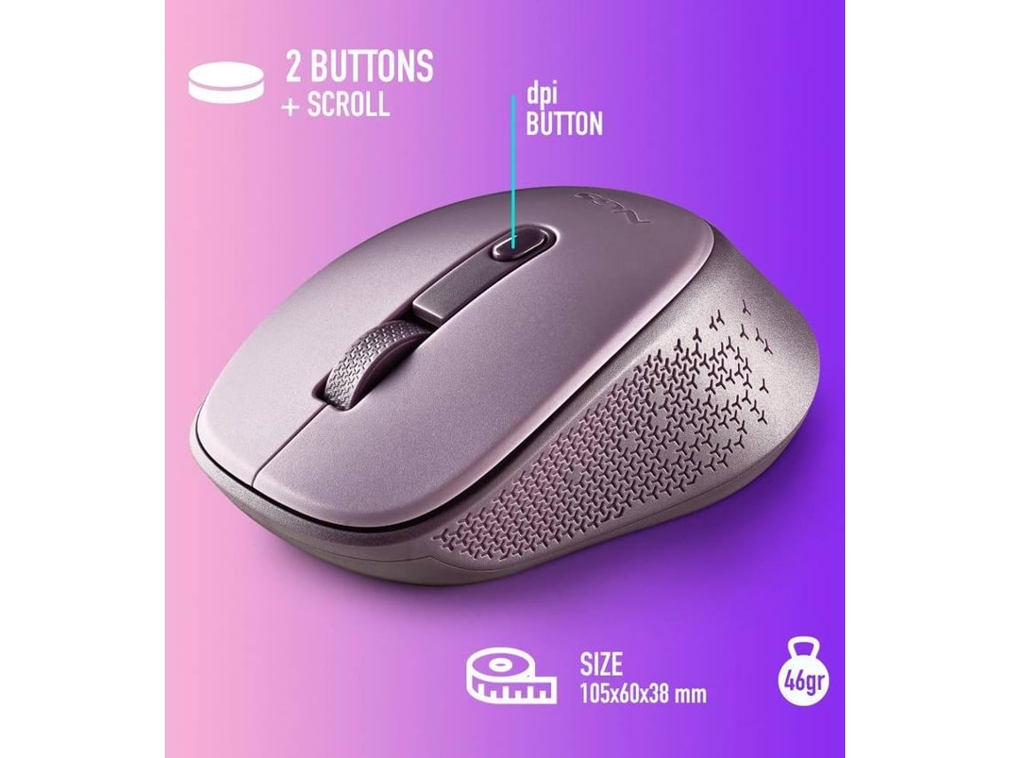 Rato sem Fios NGS Dew Lilac/ Até 1600 DPI/ Lilás - Imagem 7