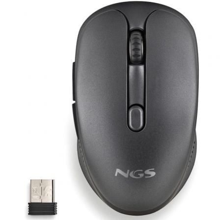 Rato Sem Fios NGS Evo Spook silencioso/ Bateria recarregável/ Até 1600 DPI/ Preto - Imagem 2
