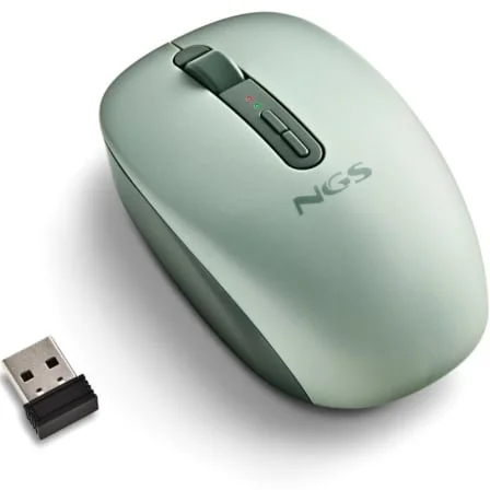 Rato Sem Fios NGS Fog Dual Bluetooth e 2.4GHz 1600 DPI Ergonómico Silencioso Verde - Imagem 3