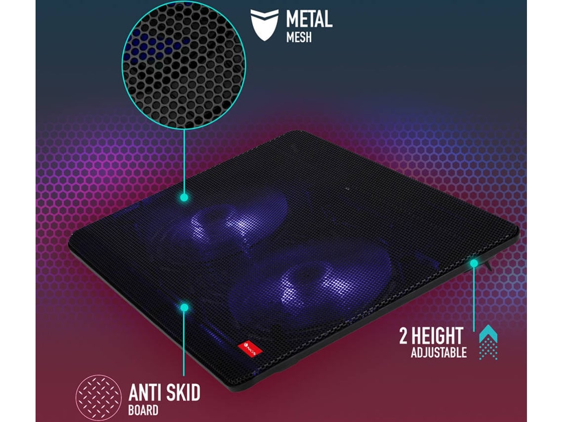 Suporte Refrigerante NGS Cooler Jetstand para Portáteis até 15.6"/ Iluminação LED - Imagem 3