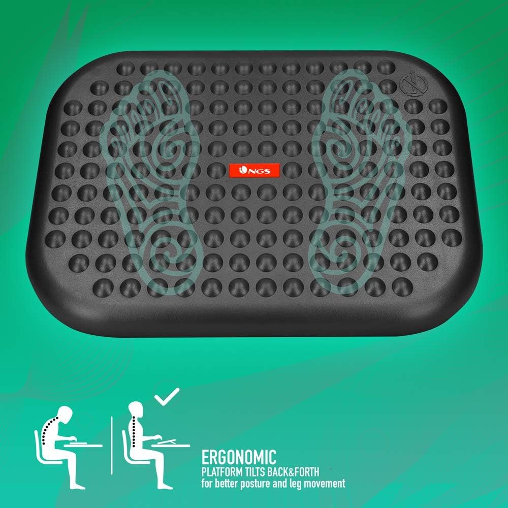 Apoio de Pés Ergonómico/ Inclinável/ Ajustável NGS Footnest/ 448 x 335mm - Imagem 3