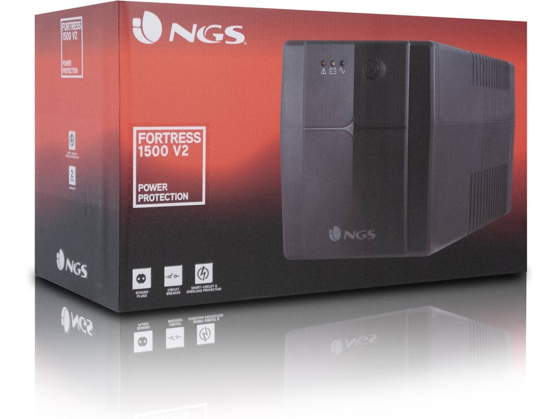 UPS Offline NGS Fortress 1500 V2/ 1200VA-720W/ 4 Saídas/ Formato Torre - Imagem 5
