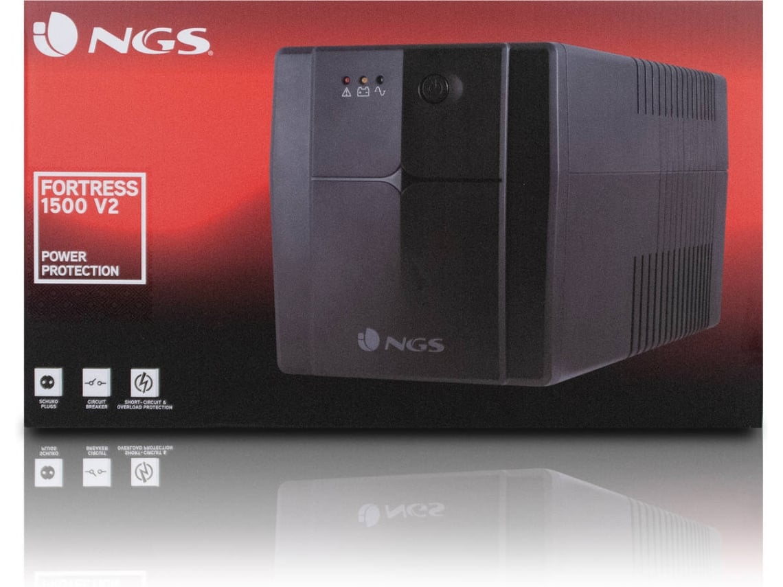 UPS Offline NGS Fortress 1500 V2/ 1200VA-720W/ 4 Saídas/ Formato Torre - Imagem 4