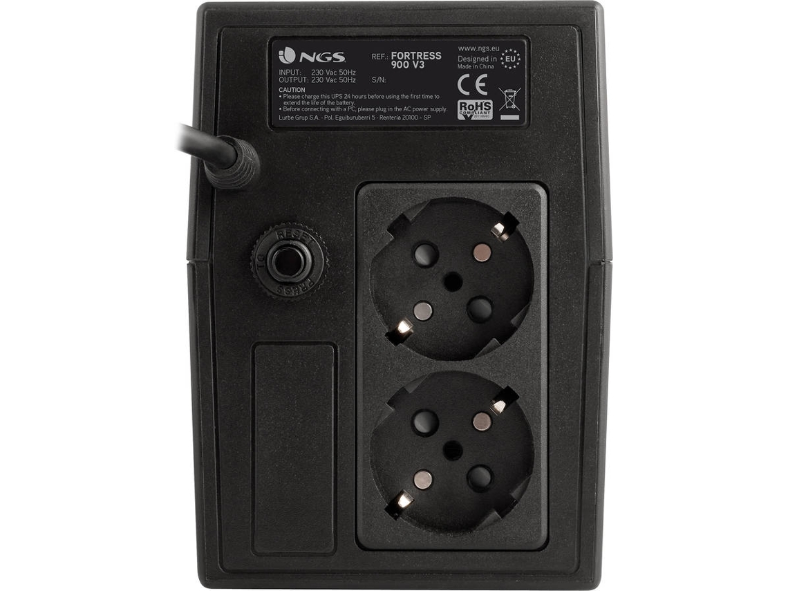 UPS Offline NGS Fortress 900 V3/ 600VA/ 2 Saídas/ Formato Torre - Imagem 7
