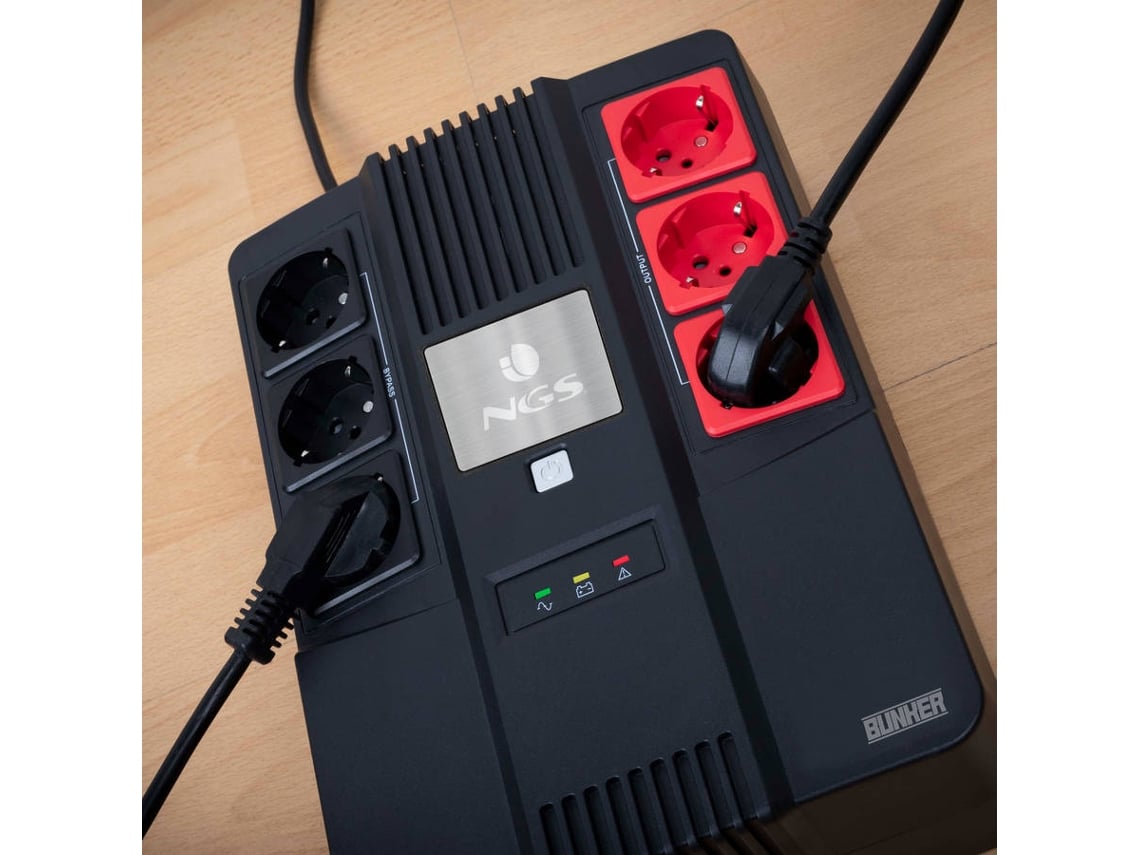 UPS Offline NGS Fortress Bunker/ 600VA-360W/ 6 Saídas/ Formato Bloco - Imagem 5
