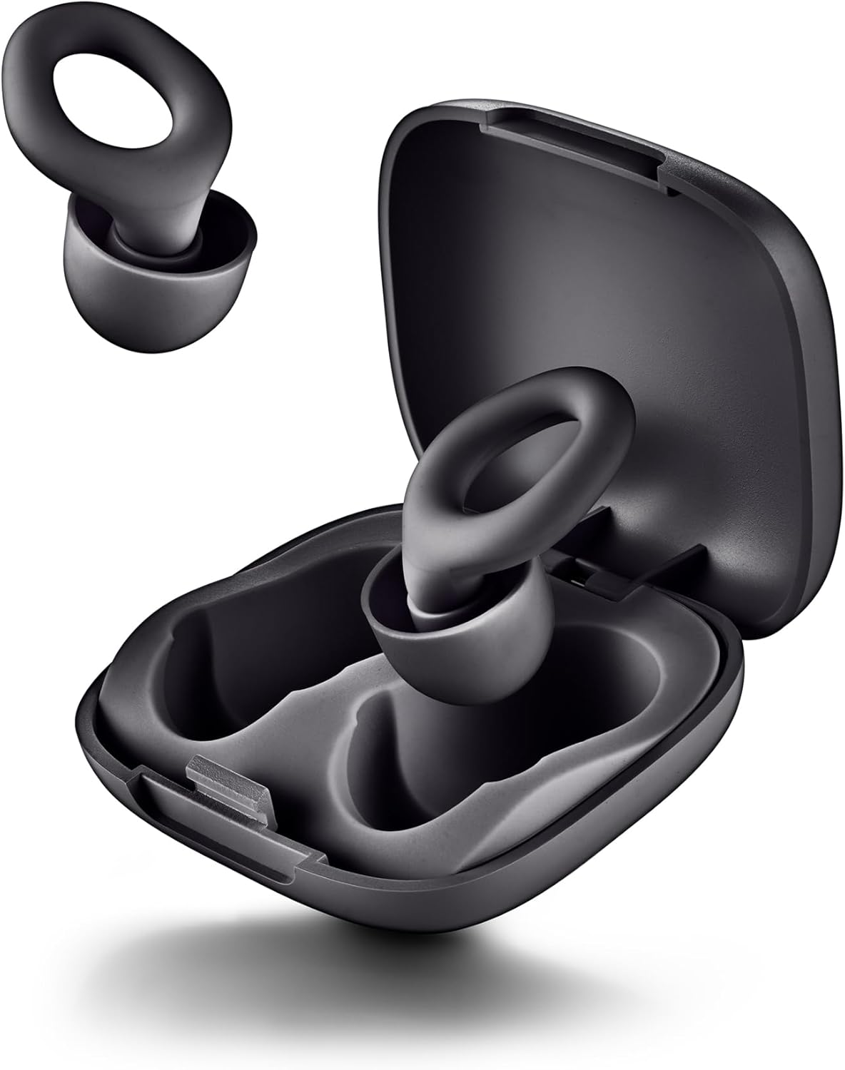 Tampões de Ouvido NGS Noon Redução de Ruído 23dB SNR Silicone 3 Tamanhos (S, M, L) com Estojo Pretos