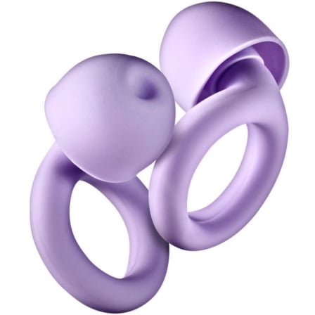 Tampões de Ouvido NGS Noon em Silicone Redução de Ruído 23dB SNR com Estojo e 4 Almofadas S/M/L Roxo - Imagem 3