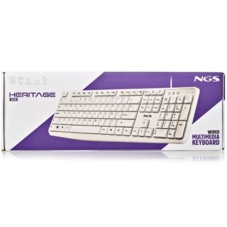 Teclado NGS Heritage HERITAGESPANISH/ Branco - Imagem 5