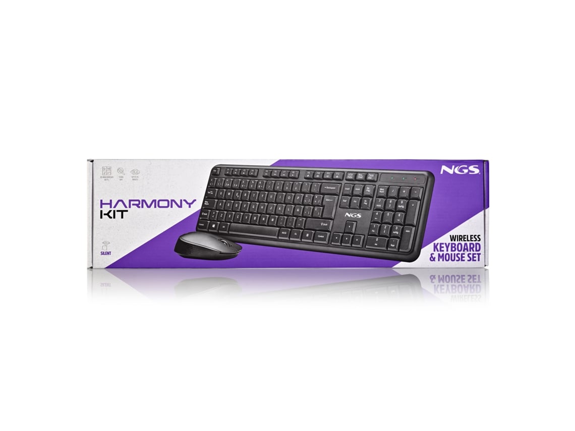 Teclado e Rato Sem Fios NGS Harmony Kit - Imagem 5