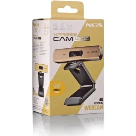Webcam NGS XpressCam 4000 4K Ultra HD 12MP Sensor Sony CMOS Microfone USB 2.0 Preto - Imagem 5