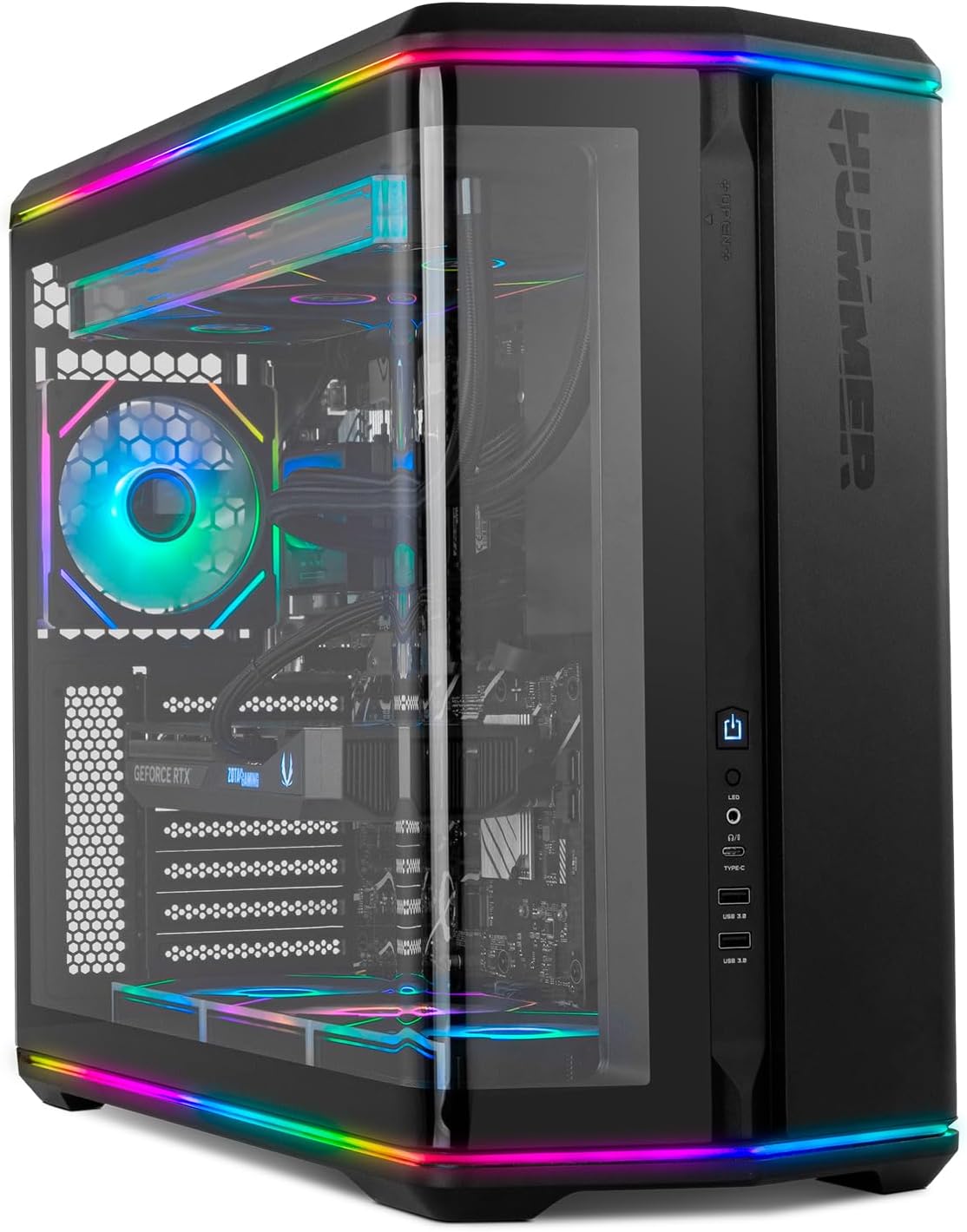 Caixa Gaming NOX Hummer Anvil Semitorre ATX Preto