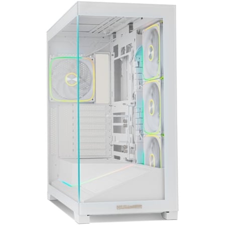 Caixa Gaming Nox Hummer Blade ATX Vidro Temperado 5 Ventoinhas 140mm ARGB USB-C Branco - Imagem 2