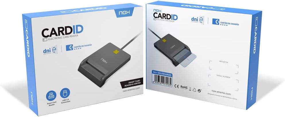 Leitor de Cartão de Cidadão e Smart Cards NOX Card ID USB 2.0 Preto - Imagem 4