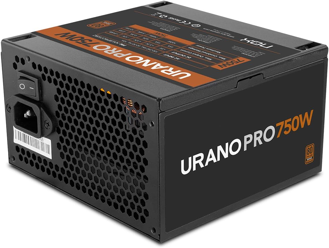 Fonte de Alimentação Nox Hummer Urano Pro/ 750W/ Ventoinha 12cm/ 80 Plus Bronze