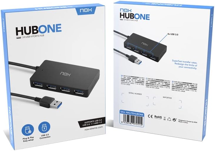 Hub USB 3.0 Nox One/ 4xUSB - Imagem 5