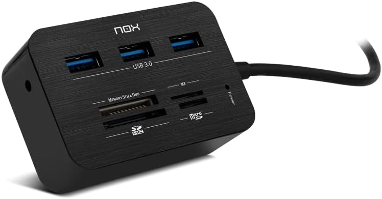 Hub USB 3.0 Nox Reader One/ 3xUSB/ 1x Leitor de Cartões - Imagem 2