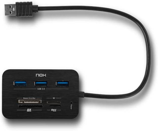 Hub USB 3.0 Nox Reader One/ 3xUSB/ 1x Leitor de Cartões - Imagem 4