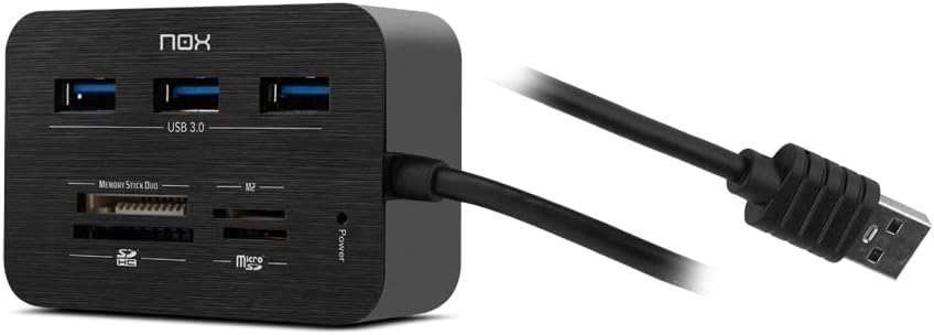 Hub USB 3.0 Nox Reader One/ 3xUSB/ 1x Leitor de Cartões - Imagem 3