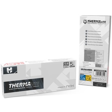 Pasta Térmica Nox Hummer Therma Lite 4g Condutividade ≥ 12.8 W/m·K Cinzento - Imagem 3