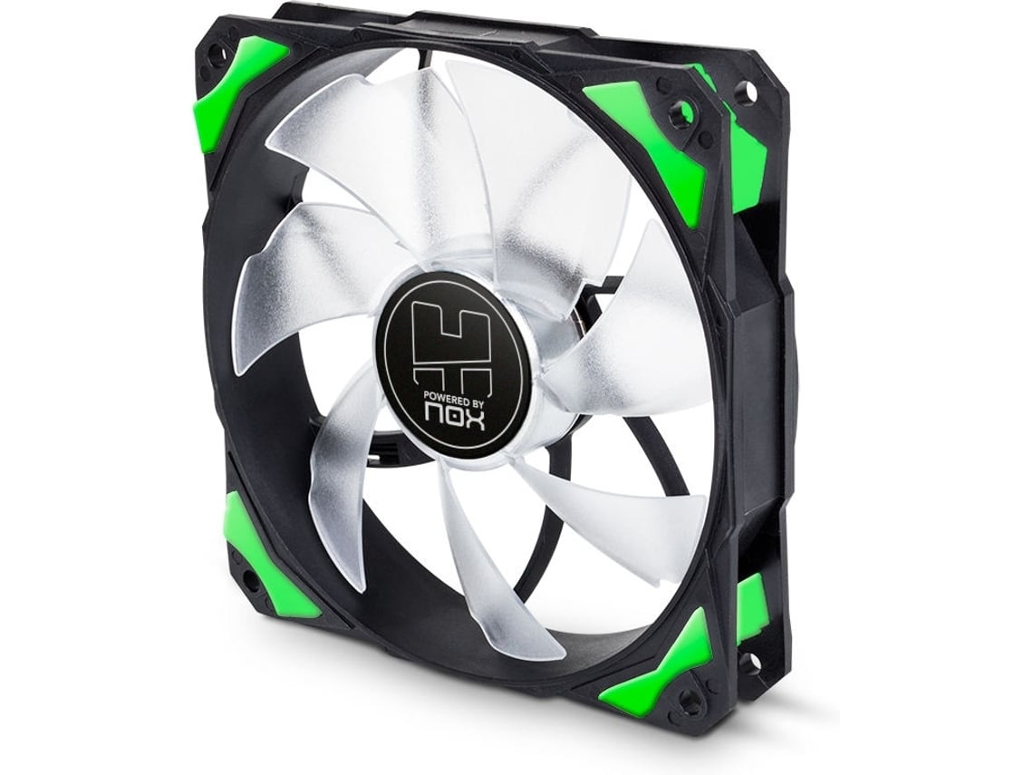 Ventilador Nox H-Fan Green/ 12cm/ Verde