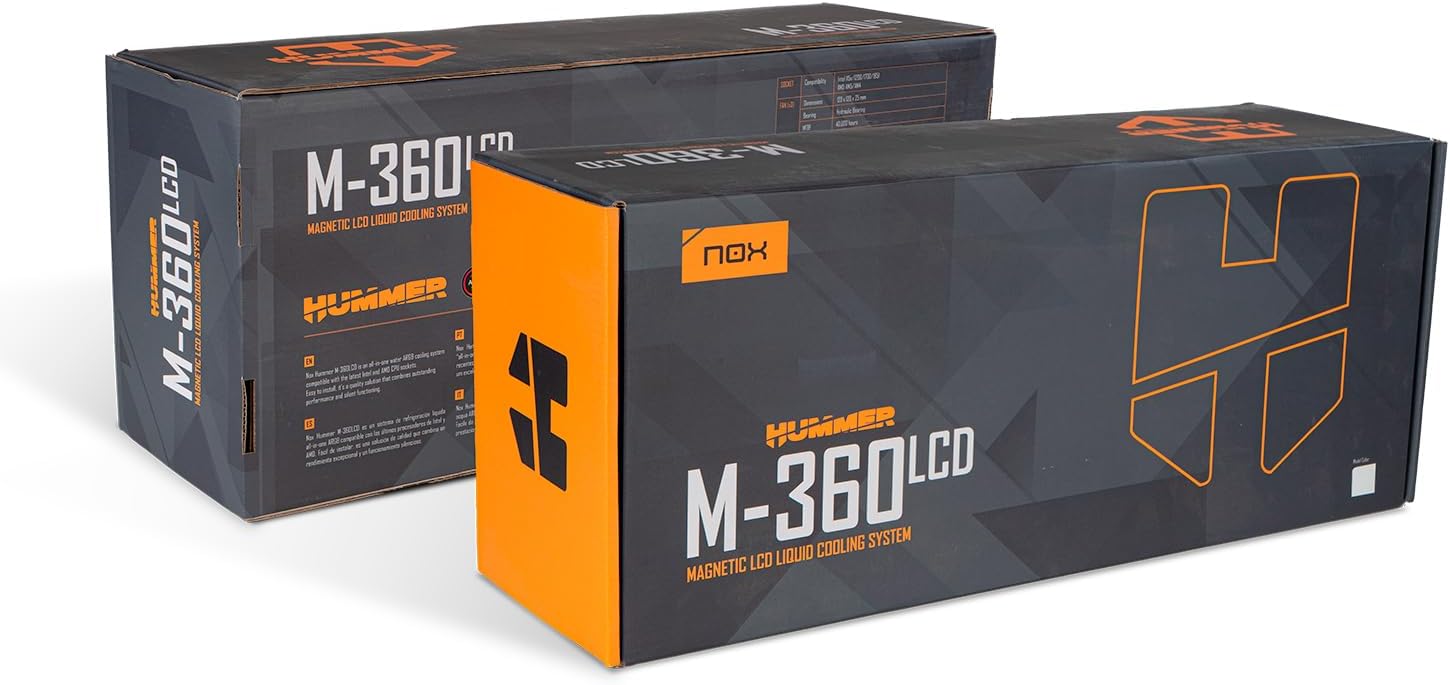 Sistema de Refrigeração Líquida Nox M-360 LCD/ Branco - Imagem 6