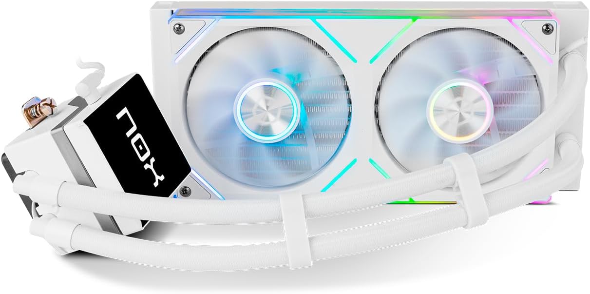 Sistema de Refrigeração Líquida Nox M-240 LCD/ Branco - Imagem 2
