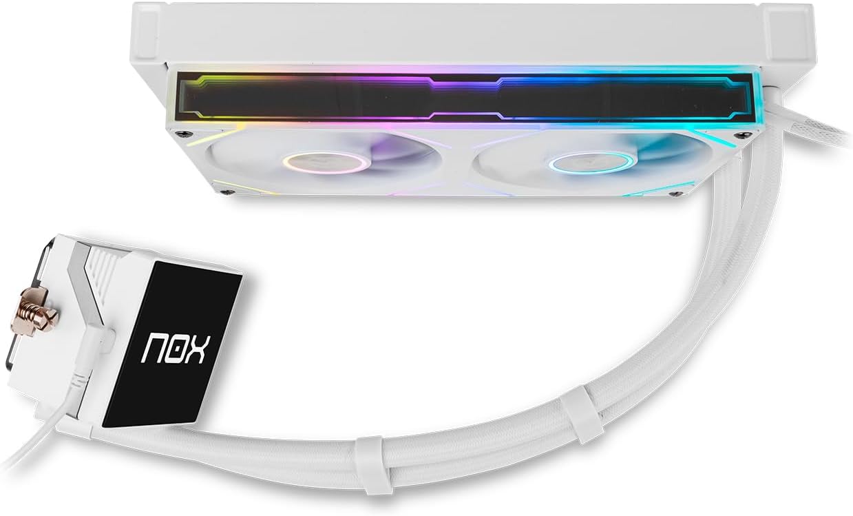Sistema de Refrigeração Líquida Nox M-240 LCD/ Branco - Imagem 5