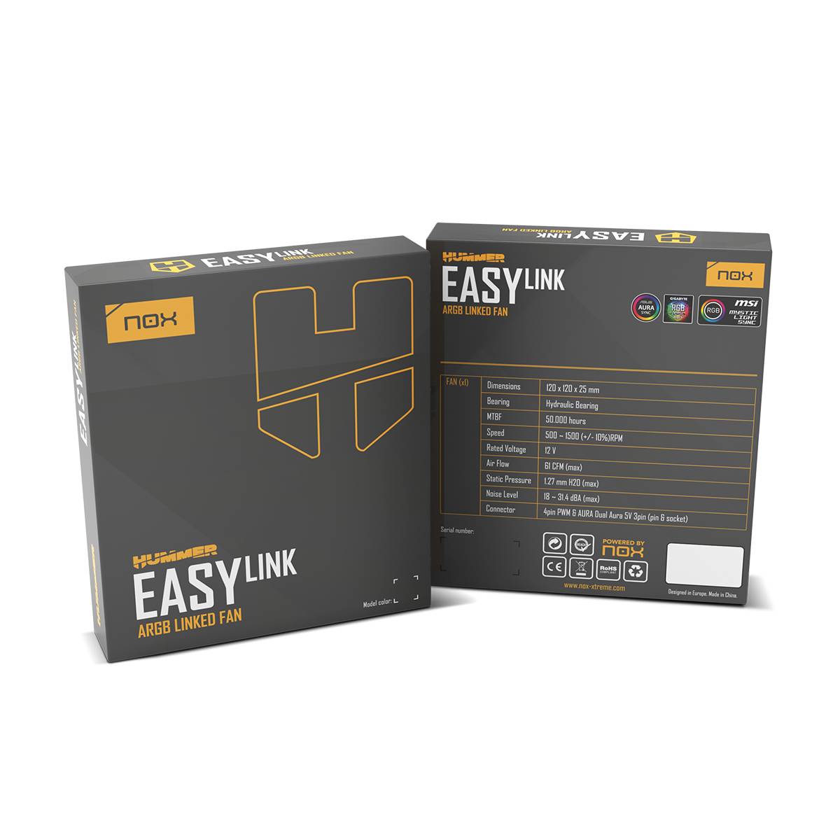 Ventilador Nox Easy Link/ ARGB/ 12cm - Imagem 7