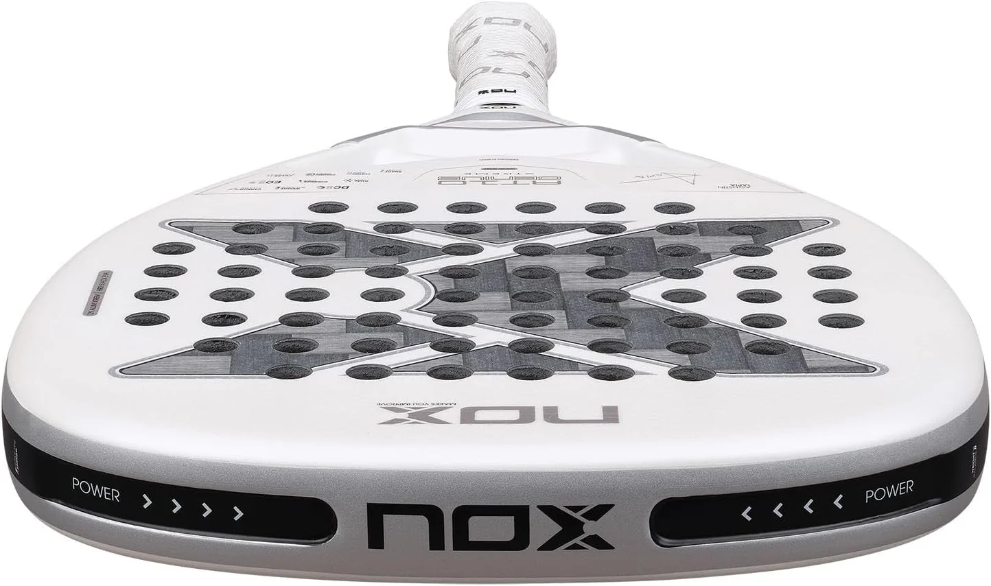Raquete de Padel Nox AT10 Luxury Genius Attack 12K Alum Xtrem 2026 Agustín Tapia Carbono HR3 Black EVA - Imagem 8