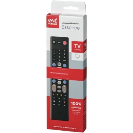 Comando Universal para TV One For All Essence URC 1211 Compatível com Todas as Marcas LCD LED OLED QLED Preto - Imagem 2