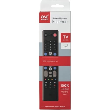 Comando Universal para TV One For All Essence URC 1211 Compatível com Todas as Marcas LCD LED OLED QLED Preto - Imagem 3